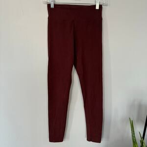Offline by Aerie Dark Red Pull On Leggings Size Small Regular Rise Original
